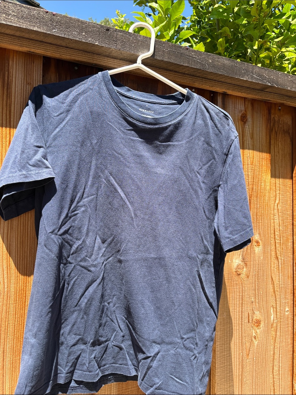 Everlane Men's Short-Sleeve Crew T-Shirt — navy - Picture 4 of 4